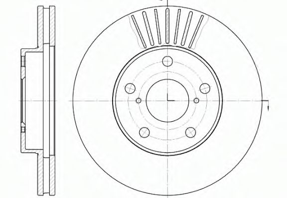 Гальмівний диск BOSCH арт. 664010