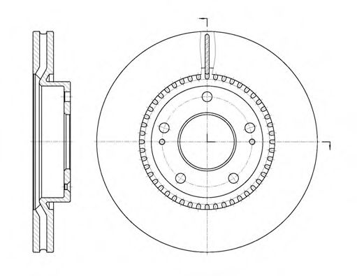 Гальмівний диск BLUEPRINT арт. 666310