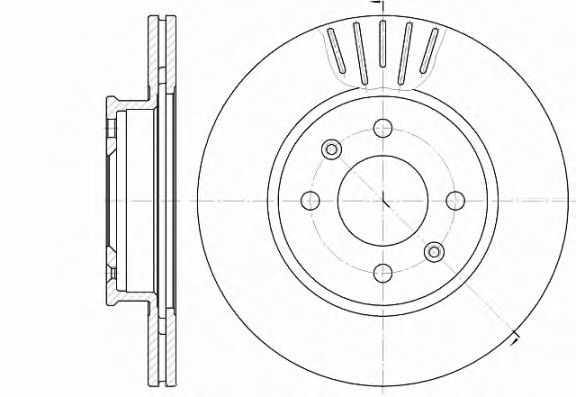 Гальмівний диск BREMBO арт. 666610