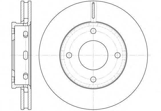 Гальмівний диск BLUEPRINT арт. 668010