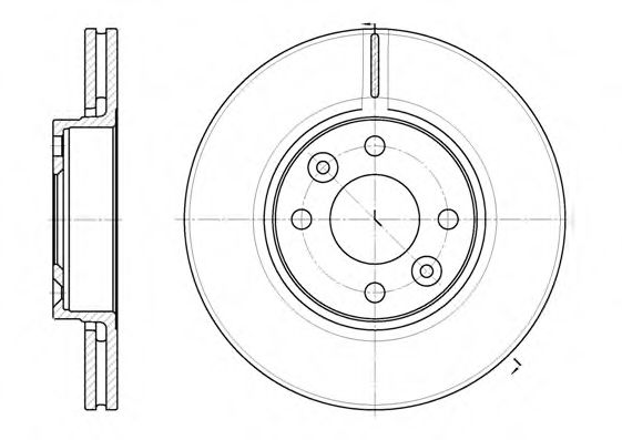 Гальмівний диск BLUEPRINT арт. 668310