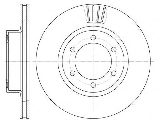 Гальмівний диск BLUEPRINT арт. 670610