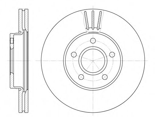 Гальмівний диск BLUEPRINT арт. 671010