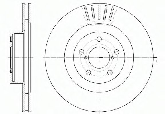 Гальмівний диск BLUEPRINT арт. 681610