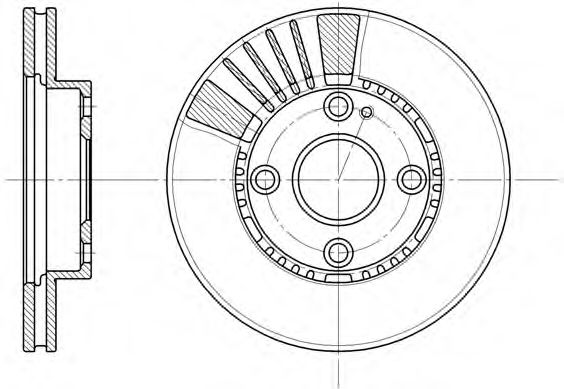 Гальмівний диск BLUEPRINT арт. 683410