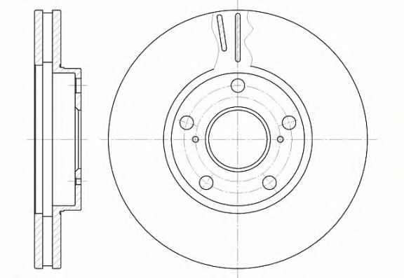 Гальмівний диск BOSCH арт. 684210