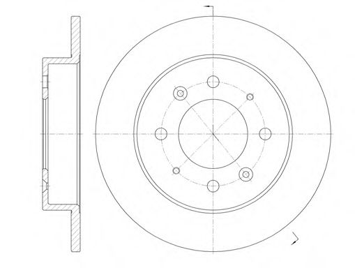 Гальмівний диск BLUEPRINT арт. 687400