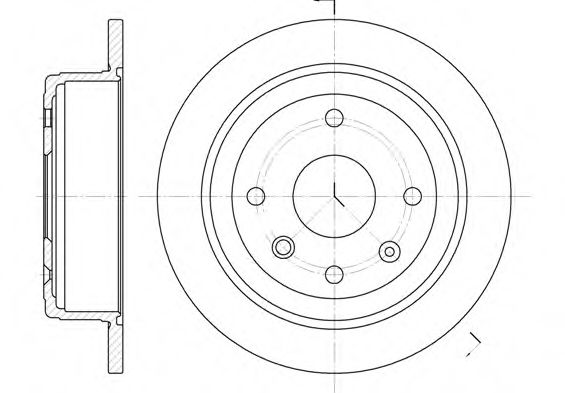 Гальмівний диск BLUEPRINT арт. 687600