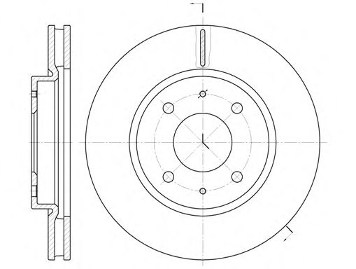 Гальмівний диск BLUEPRINT арт. 689010