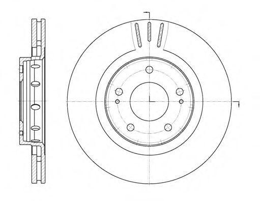 Гальмівний диск BLUEPRINT арт. 689610