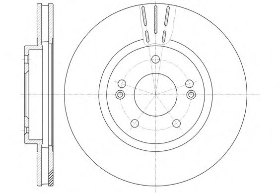 Гальмівний диск BLUEPRINT арт. 689710