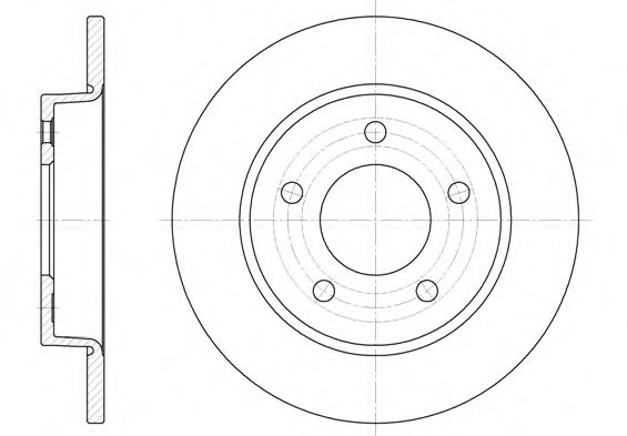 Гальмівний диск BLUEPRINT арт. 690600