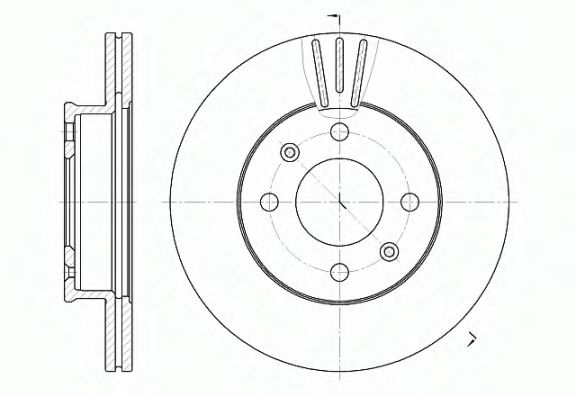 Гальмівний диск BOSCH арт. 695810