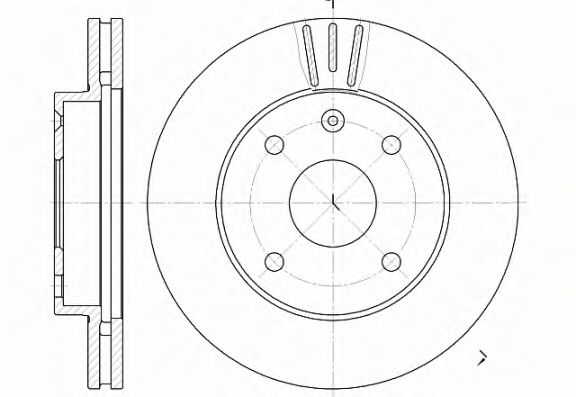 Гальмівний диск BLUEPRINT арт. 695910