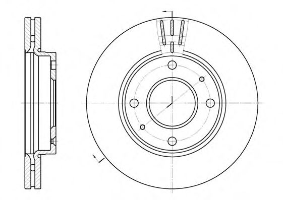 Гальмівний диск BLUEPRINT арт. 698710