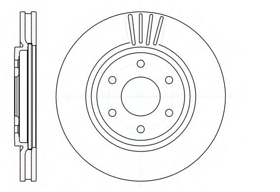 Гальмівний диск BLUEPRINT арт. 6103710