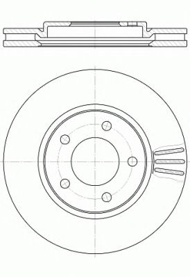 Гальмівний диск BLUEPRINT арт. 6104710