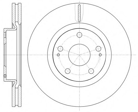 Гальмівний диск BLUEPRINT арт. 6105010