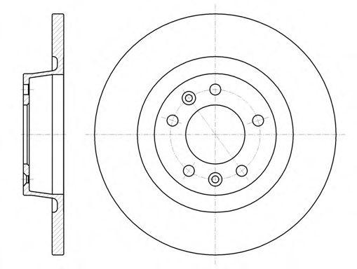 Гальмівний диск BREMBO арт. 6105300