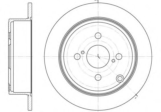 Гальмівний диск BLUEPRINT арт. 6107300