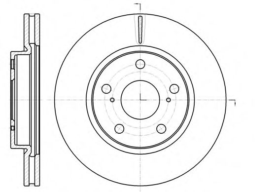 Гальмівний диск BLUEPRINT арт. 6107710