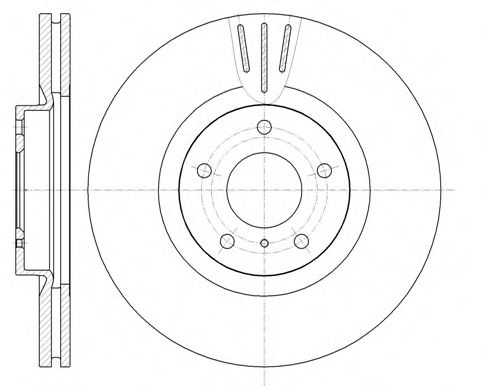 Гальмівний диск BLUEPRINT арт. 6108610