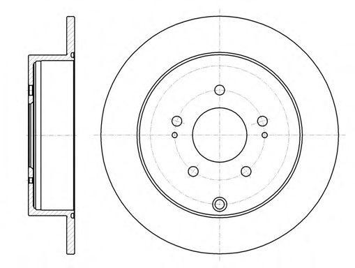 Гальмівний диск BLUEPRINT арт. 6109800