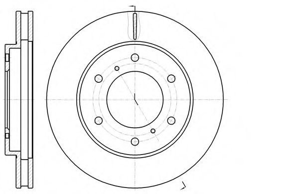 Гальмівний диск BREMBO арт. 6111810