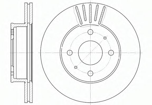 Гальмівний диск BLUEPRINT арт. 6117810