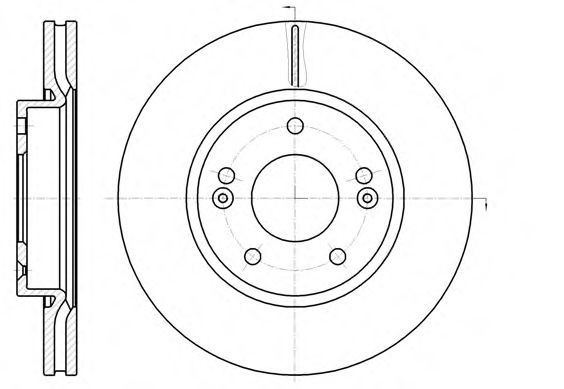 Гальмівний диск BLUEPRINT арт. 6120810