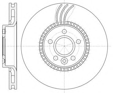 Гальмівний диск BLUEPRINT арт. 6128010