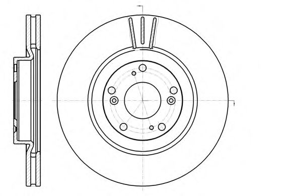 Гальмівний диск BREMBO арт. 6129710