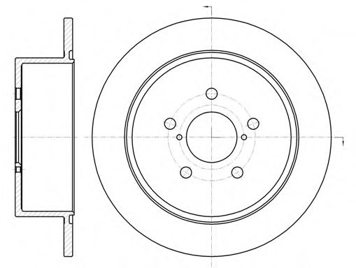 Гальмівний диск BLUEPRINT арт. 6130000