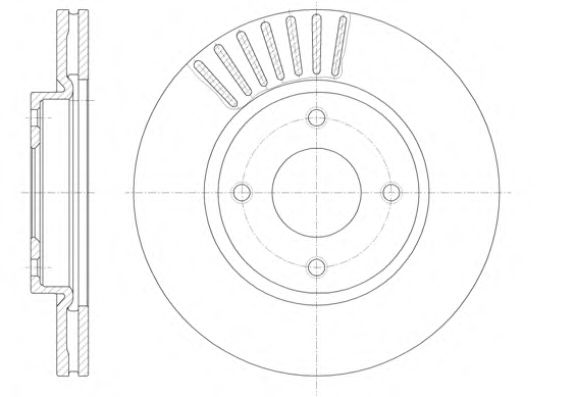 Гальмівний диск BLUEPRINT арт. 6141010