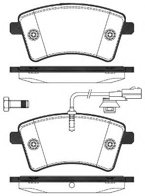 Гальмівні колодки дискові RENAULT арт. 2135101