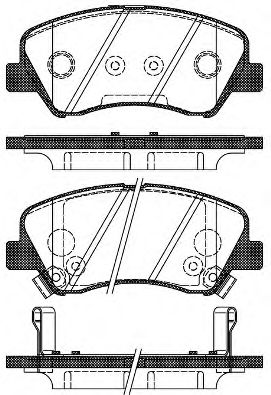 Гальмівні колодки дискові HYUNDAI арт. 2148802