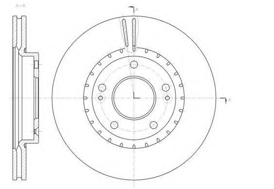 Гальмівний диск BOSCH арт. 6143410