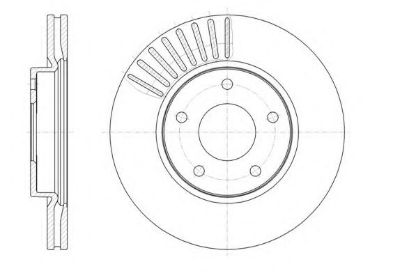 Гальмівний диск BLUEPRINT арт. 6146610