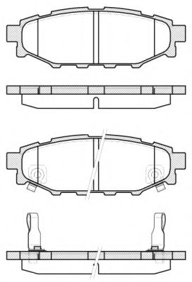 Гальмівні колодки дискові SUBARU арт. 2113612