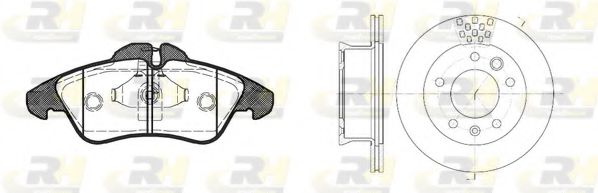 Гальмівний комплект (Диски RH 6461.10 + Колодки RH 2578.00) FEBIBILSTEIN арт. 857801