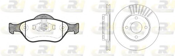 Гальмівний комплект (Диски RH 6575.10 + Колодки RH 2766.00) DELPHI арт. 876600