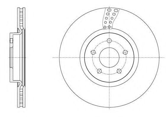 Гальмівний диск BOSCH арт. 6156110