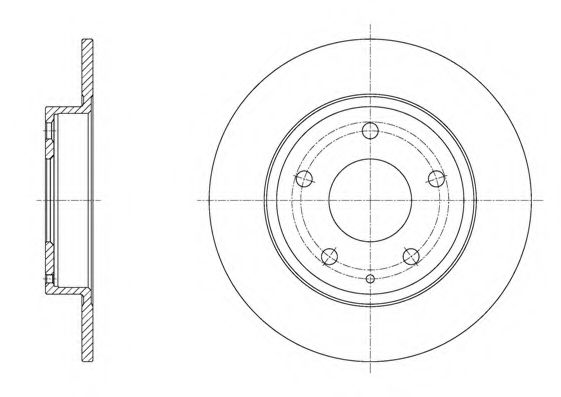 Гальмівний диск BLUEPRINT арт. 6157500