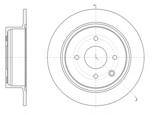 Гальмівний диск BLUEPRINT арт. 6157900