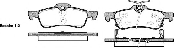 Колодки гальмівні дискові BOSCH арт. 086202