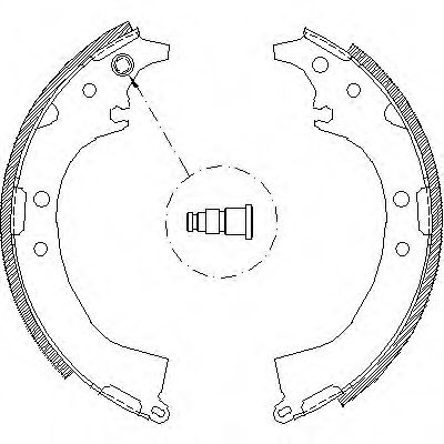 REMSA TOYOTA щоки гальмівні RAV 4 I/II, Camry. BOSCH арт. 408500