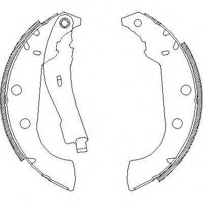 REMSA щоки гальмівні задн.(228,5*42) CITROEN Xsara 97- PEUGEOT 306 FERODO арт. 413501