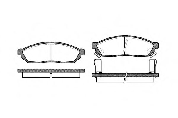 REMSA HONDA гальмівні колодки передн. CIVIC I (SF) 1300 L 80-83, SUZUKI CARRY (0S) 0.8 (ST90) 80-85 ABS арт. 011102