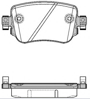 REMSA VW колодки гальмівні задн.Caddy IV 15-,Skoda Octavia 12- HELLAPAGID арт. 154908