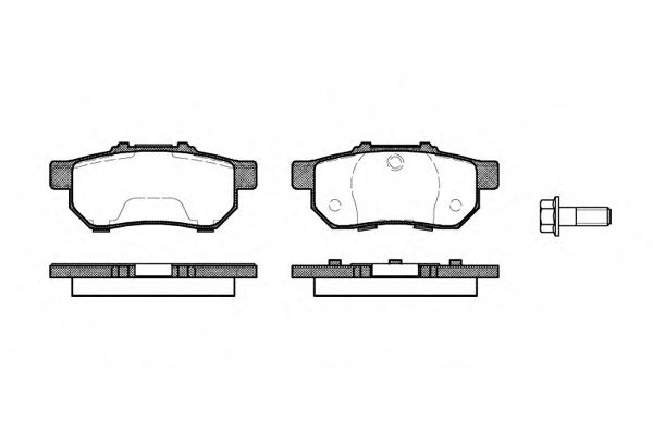 REMSA HONDA колодки гальмівні задні Civic 1,5/1,6 90- BLUEPRINT арт. 023320